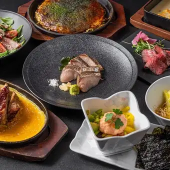期間限定特別特価コース！〆は広島焼き☆2H飲放付8品5500円