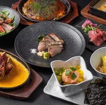 期間限定特別特価コース！〆は広島焼き☆2H飲放付8品5500円