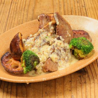 粗挽きラムハンバーグ