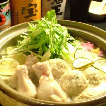 【歓送迎会に◎】3時間宴会!超豪華♪全13品＆150分飲み放付!【鶏白湯鍋コース】5000円
