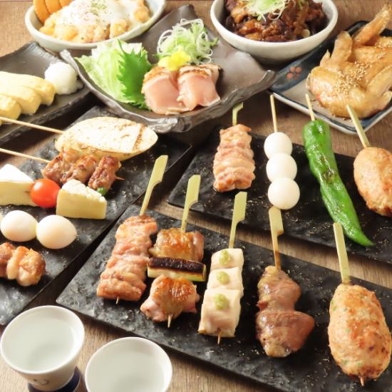 焼き鳥と共に旨い酒！120分単品飲み放題1870円♪