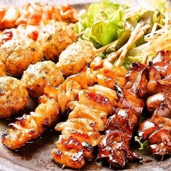 120分飲み放題付き★ゴマサバ・焼き鳥・博多和牛ホルモン…等全8品5000円コース！