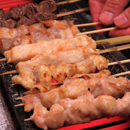 Small bowl + gyoza or 3 kinds of yakitori + 1 drink ★ Banshaku set 1480 yen! (Lunchtime use is also OK ♪)