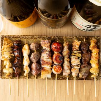 {Until November 30th} 120 minutes of all-you-can-drink included ★ 5,000 yen course featuring 8 dishes including sesame mackerel, yakitori, Hakata Wagyu beef offal, and more!