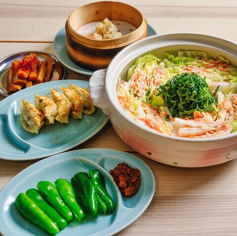 栃木もち豚　餃子と鍋のフルコース<全10品>