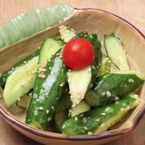 胡瓜のにんにく合え