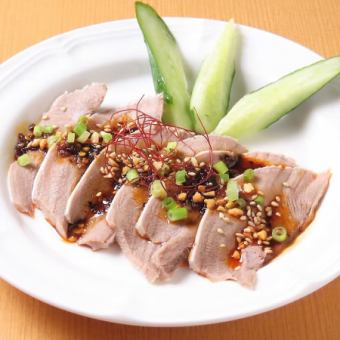 Drooling pork tongue