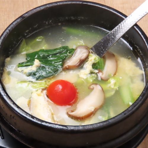 野菜玉子スープ