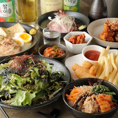 女子会にもおすすめ！豊富な創作韓国料理