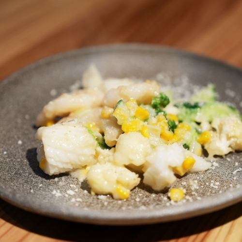 海鮮と野菜のミルク炒め