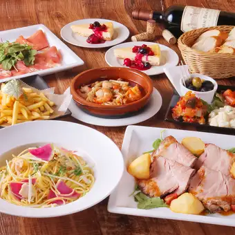 Vinaセレクトコース！人気料理をバランスよく楽しめる　全8品!　120分飲み放題付き　5,000円！