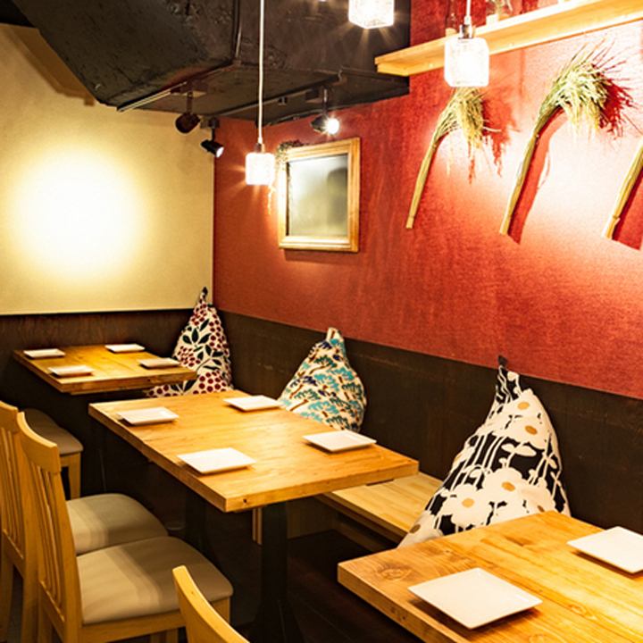 A spacious space with a calm atmosphere that feels like Japanese