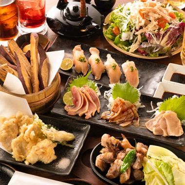 Limited to Saturdays, Sundays, and holidays [Special value course] Shinshu specialty Sanzokuyaki, Shinshu soba, etc. 7 dishes in total, 2.5 hours all-you-can-drink included 4000 yen ⇒ 3500 yen