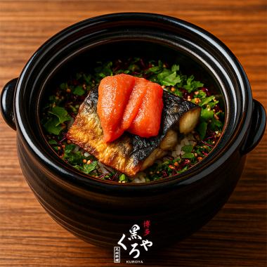 九州名物とトロ鯖と明太子の土鍋御飯［博多くろや満喫］全9品 生ビール含む2.5ｈ飲放題付 6000円