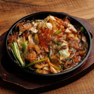 쇠고기로 만든 스태미나 철판구이