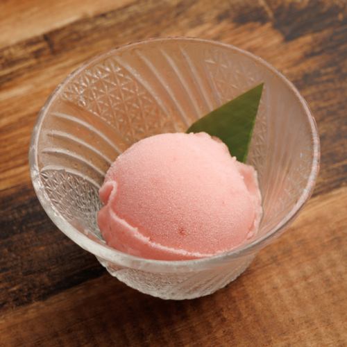 Amaou strawberry sorbet