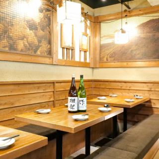 ゆったりと過ごせるお席を多数完備し、人数に応じて最適なお席へご案内いたします。お洒落なプライベート空間で、特別なひとときをお楽しみください♪ 女子会や誕生日会にぴったりのプランも充実!人気の宴会場は早めのご予約がオススメです。※画像はイメージです。