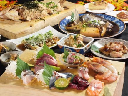 If you're in doubt, this is the one for you! [Unification Lords Course] 6,000 yen, a very satisfying course with 12 dishes and all-you-can-drink!!