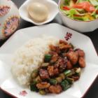 ピリ辛鶏肉炒め定食