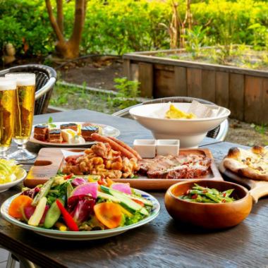 One free drink ◎ Avocado pork bacon pizza etc. ♪ "Casual Plan" 6 dishes ⇒ 2850 yen