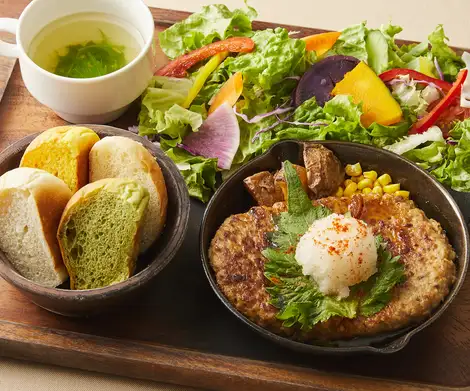★~Our #1 Most Popular~★ Grated Radish Hamburger Steak Plate! A superb dish that pairs perfectly with our rich yuzu ponzu sauce!!