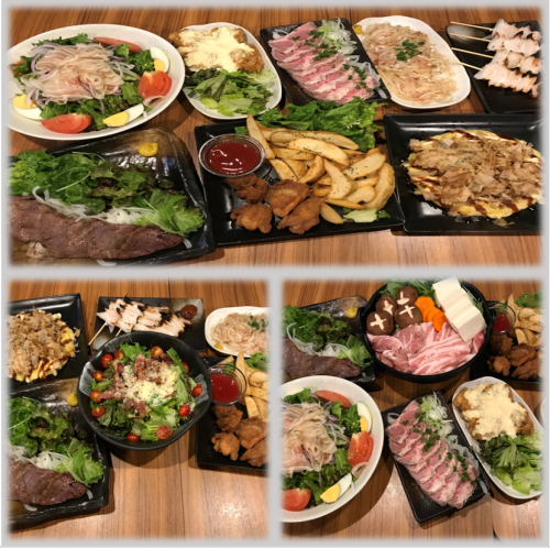 [Recommended at the festival shop] A banquet course with exquisite meat.