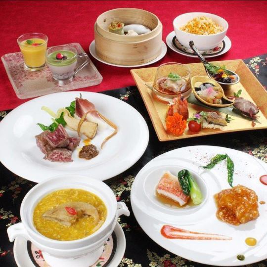 Chef's Select Course 7 dishes including shark fin, domestic beef, fried rice (shark fin rice from 4/15) (dish only)