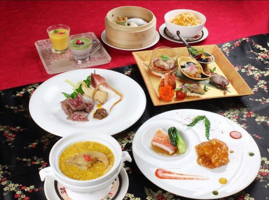 Chef's Select Course: 7 dishes including Jinhua ham soup, Xiaolongbao, domestic beef, and shark fin rice (food only)
