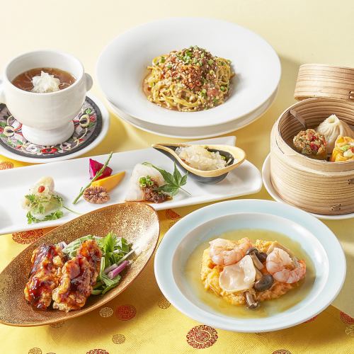<Chef's recommendation> Enjoy exquisite dishes and dim sum [Kamonka lunch course]