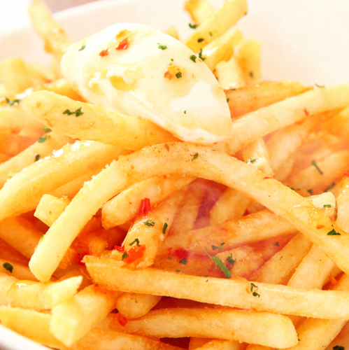 Steamy potato fries