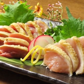 ＜黒さつま鶏＞鶏のタタキ2種