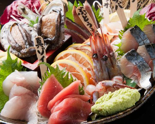 Fresh !! Assorted 5 seasonal fish sashimi !!