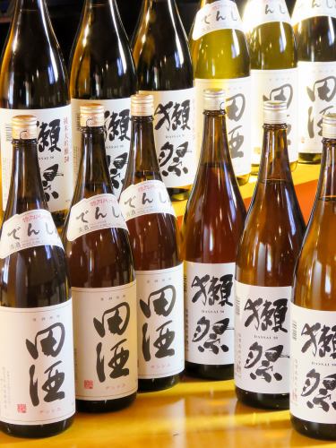 Dassai included! All-you-can-drink with pre-mol of over 15 types of local sake.