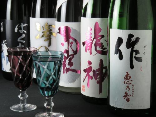We offer over 40 types of local sake from all over Japan!