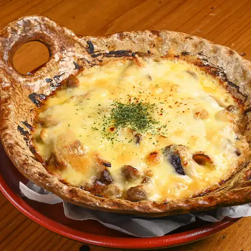 なすとしめじの白味噌チーズ焼き