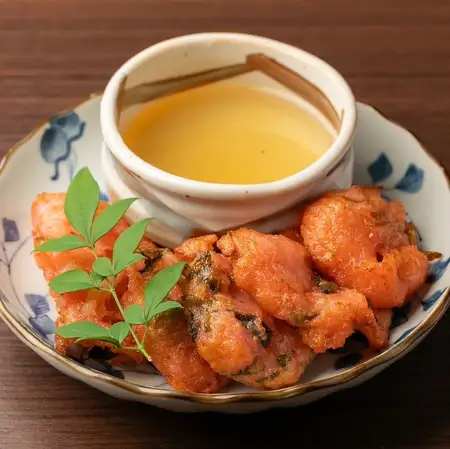 紅しょうがとすり身のもちもち揚げ