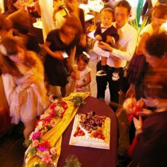 《2Ｈ飲放》＆20大特典付♪【幸せWedding2次会コース】(全6品)3500円