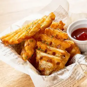 Waffle French fries