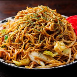 山盛り屋台風焼きそば