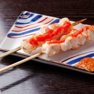 鶏ささみ焼きぷちぷち明太子ソース