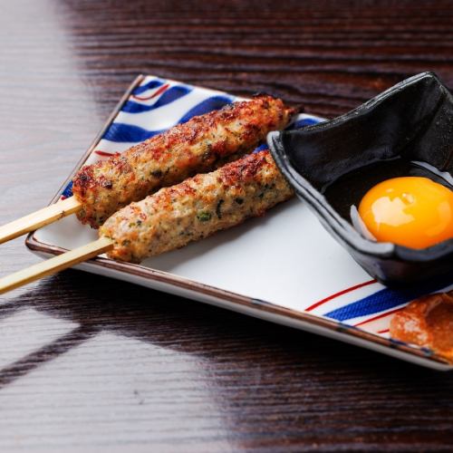 つくねの月見仕立て