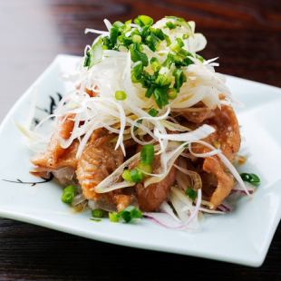 炭炙り鶏皮ポン酢