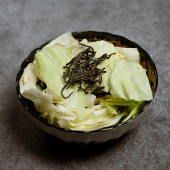 塩昆布キャベツ