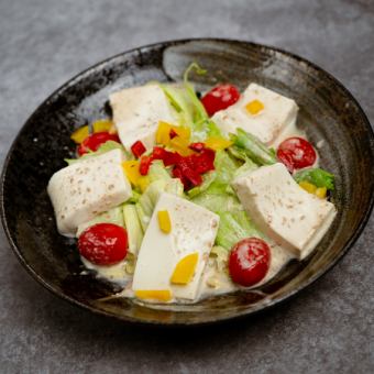 有機豆腐金胡麻サラダ
