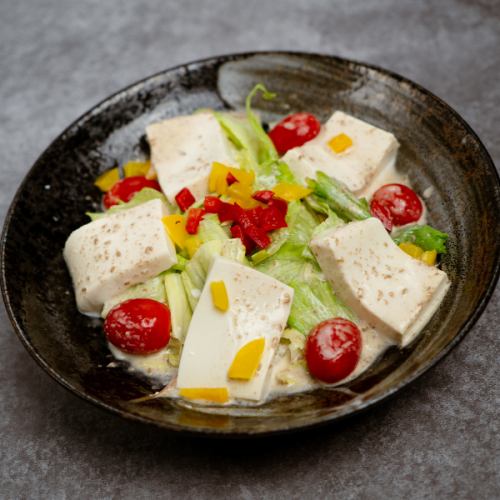 有機豆腐金胡麻サラダ