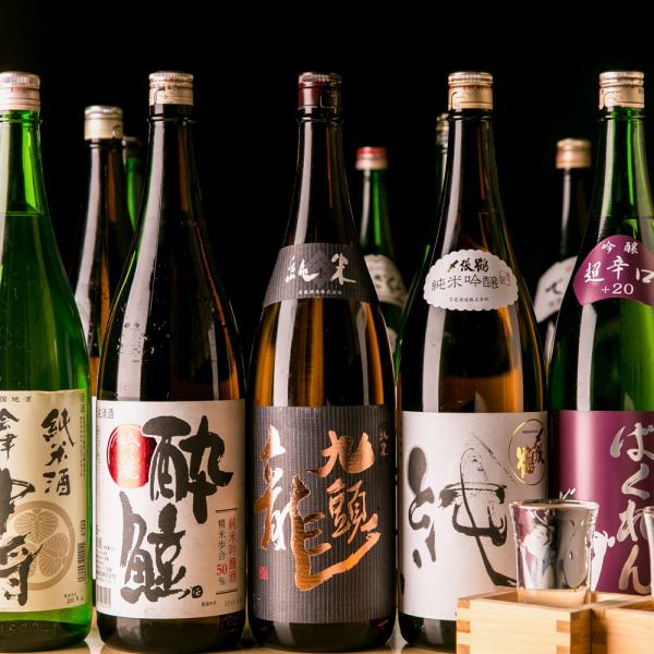 精選日本各地精選清酒。享受各種飲品，例如原燒和精心挑選的水果清酒