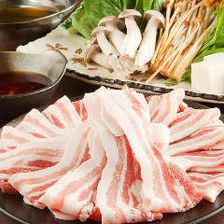 [2.5 hours all-you-can-drink included] All 8 dishes including all-you-can-eat shabu-shabu "All-you-can-eat pork shabu course" 2,880 yen | Banquet
