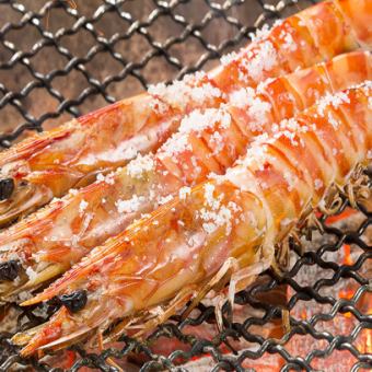 One grilled shrimp