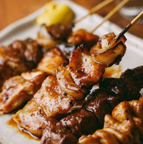 Grilled skewers of onion and chicken that go well together <Muroran-yaki>