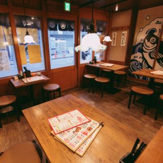 Please enjoy your meal while relaxing in a calm Japanese atmosphere.Our shop is a movable table, so you can also consult the layout.